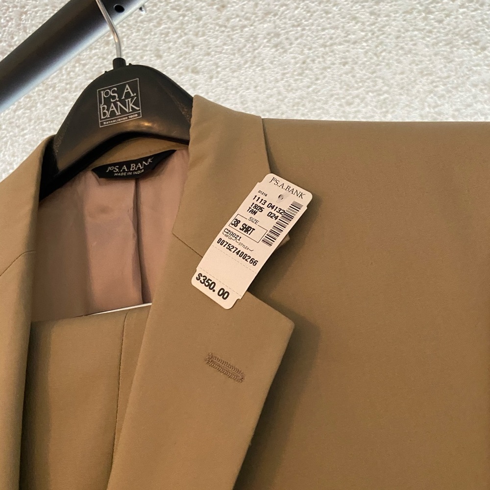 Tan Cotton blend suit